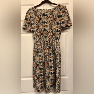 NWOT LuLa Roe zipper dress with pockets size M